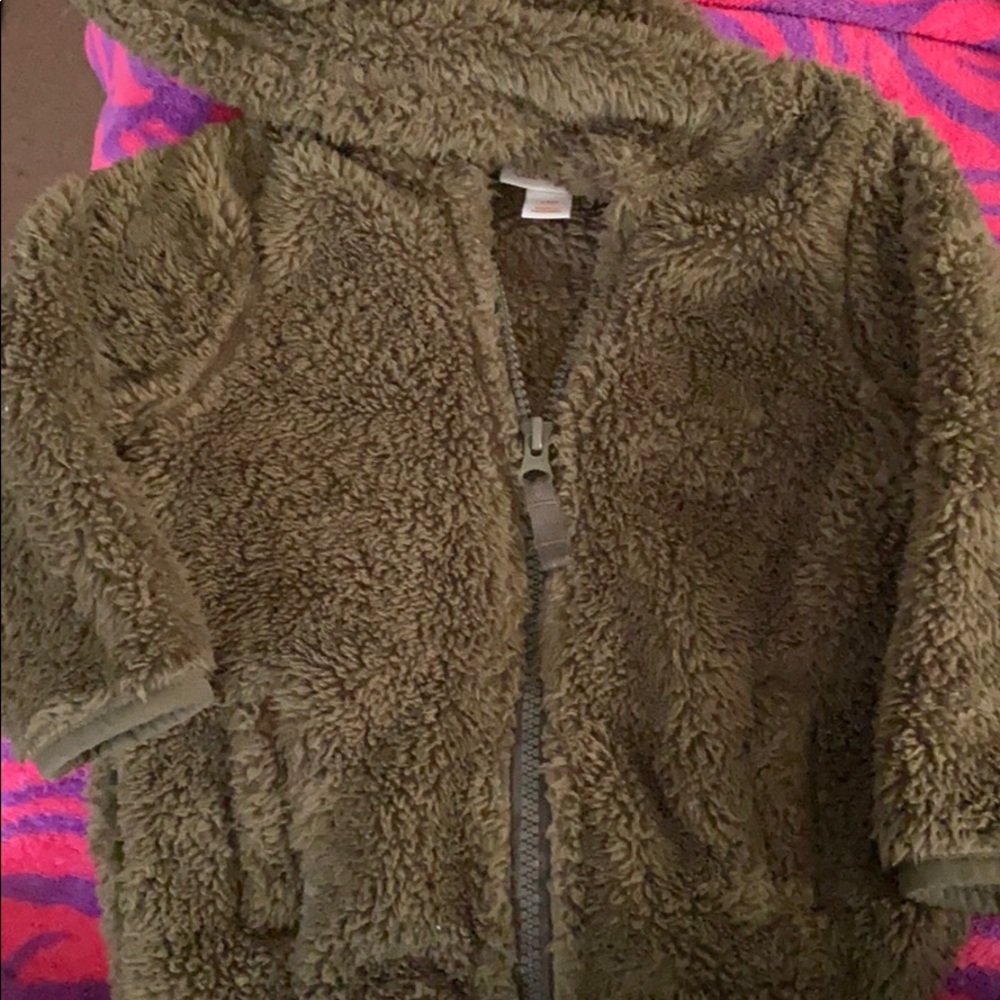 Hooded zip up sweater